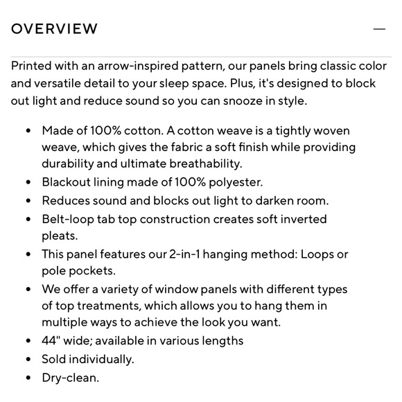 Pottery Barn Broken Arrow Blackout curtain panels - Picture 4 of 5